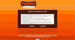 Desktop Screenshot of femmes-mures.biz